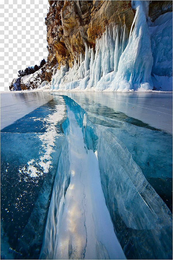 Lake Baikal Upper Angara River Lake Michigan Emerald Lake, Frozen glacier transparent background PNG clipart