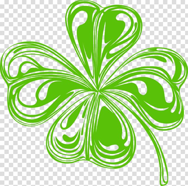 Ireland Shamrock Four-leaf clover Saint Patricks Day , Shamrock Divider transparent background PNG clipart