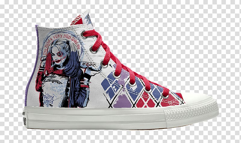 Sneakers Harley Quinn Chuck Taylor All-Stars Converse Nike, converse transparent background PNG clipart