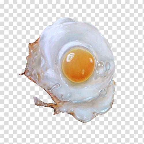 Egg Yolk Frying, Fried eggs, hand drawing Creative transparent background PNG clipart