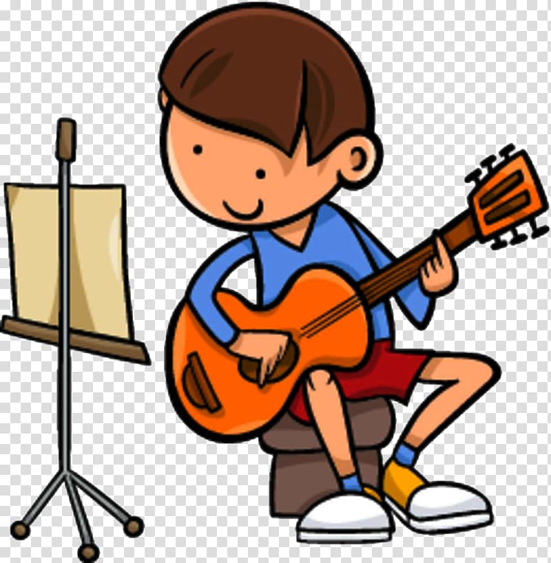 boy playing guitar illustration, Guitarist , Kids play guitar transparent background PNG clipart