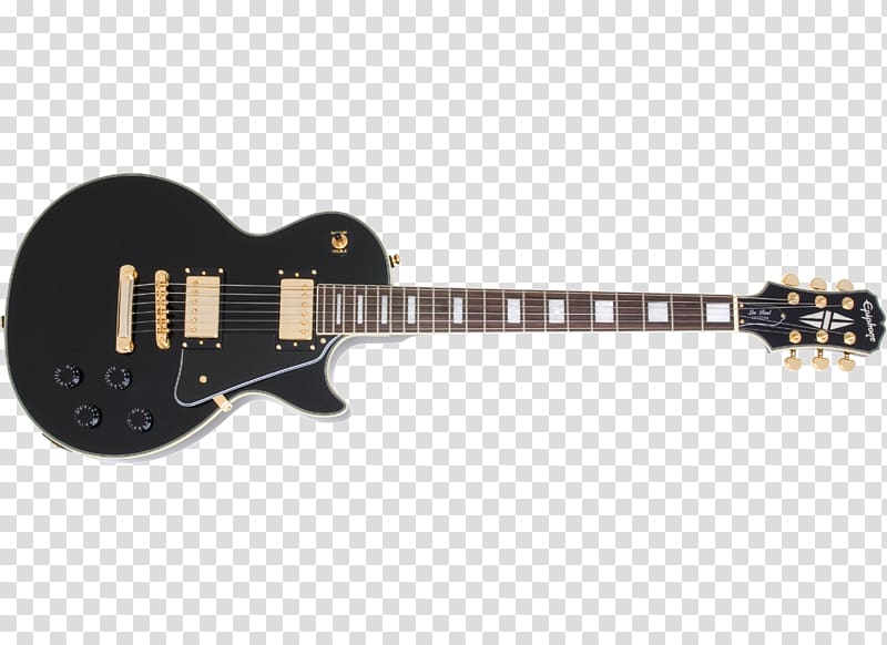 Epiphone Les Paul Custom Pro Gibson Les Paul Custom, guitar transparent background PNG clipart