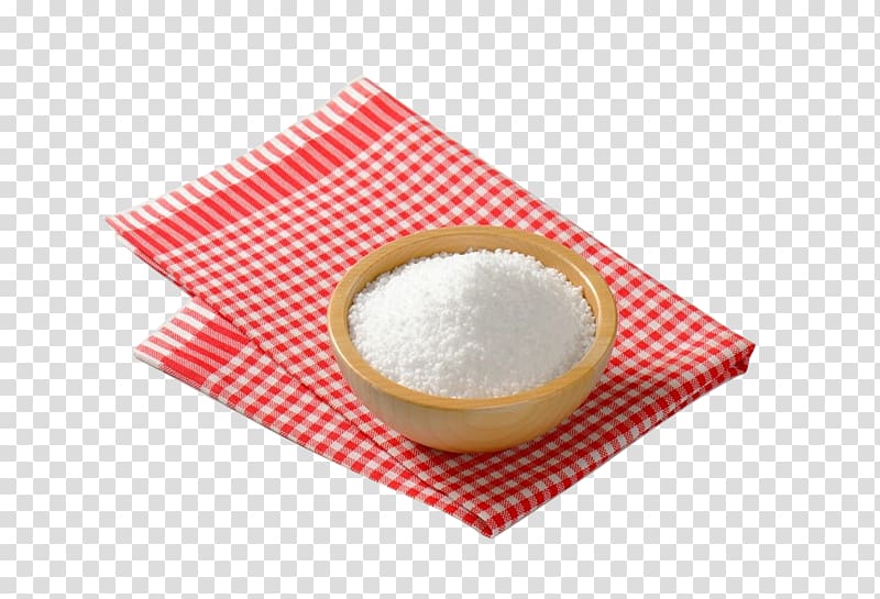 Iodised salt Sodium chloride Food, The salt on the plaid towels transparent background PNG clipart