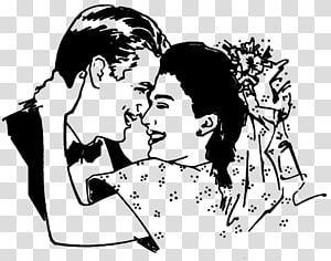 Bridegroom Wedding , continental silhouette bride transparent background PNG clipart thumbnail