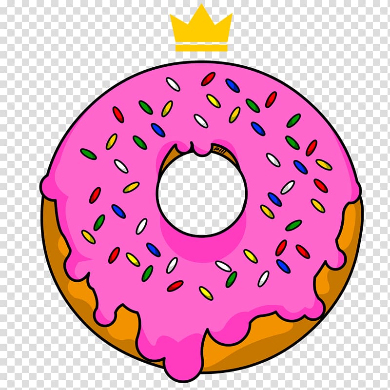 Ice cream Donuts T-shirt Sticker Sprinkles, donut transparent background PNG clipart