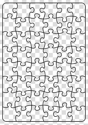 Large Jigsaw Puzzle Piece Template | PDF Template