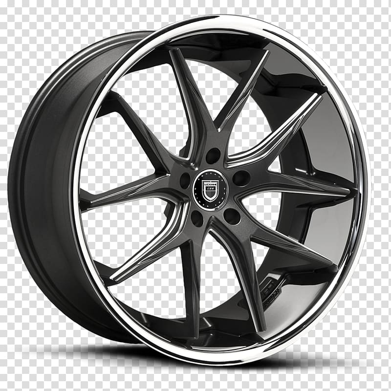 Lexani Wheel Corp Rim Tire Custom wheel, red silk strip transparent background PNG clipart