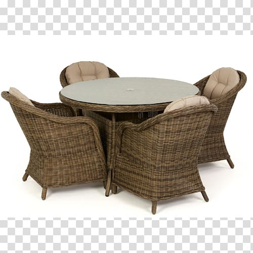 Table Rattan Dining room Garden furniture Chair, table transparent background PNG clipart