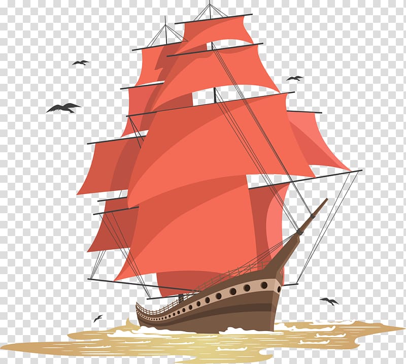 Ship Boat Yacht Illustration, Sail transparent background PNG clipart