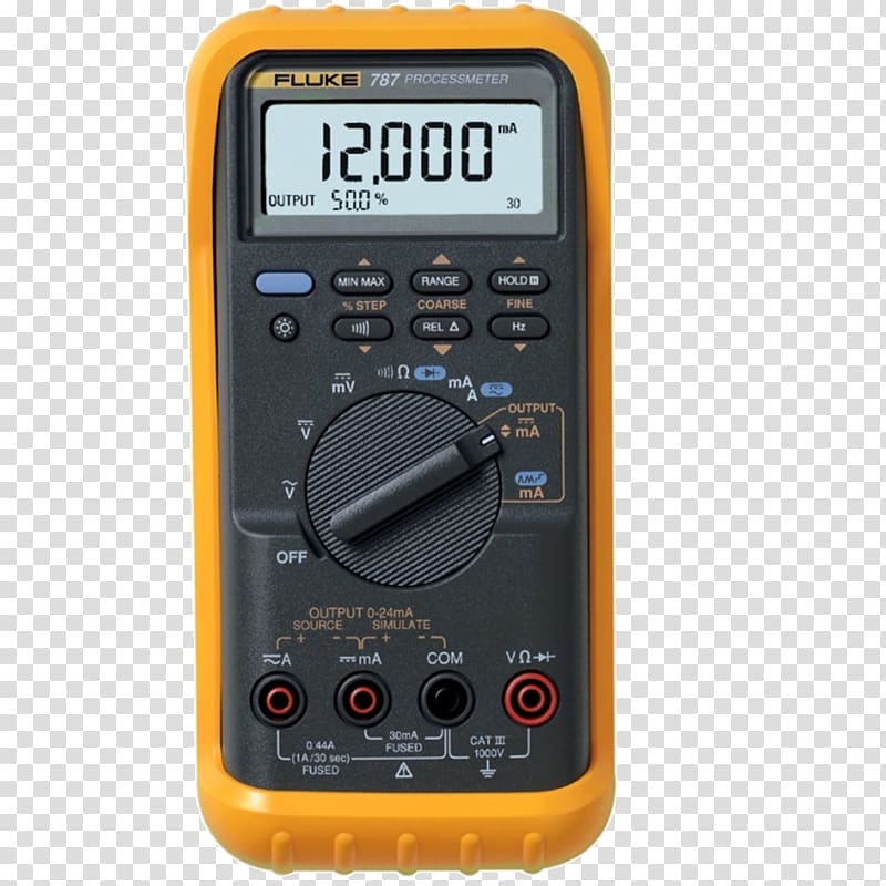 Multimeter Fluke Corporation Current loop Calibration Current source, yunnan gleditsia meters 18 0 1 transparent background PNG clipart