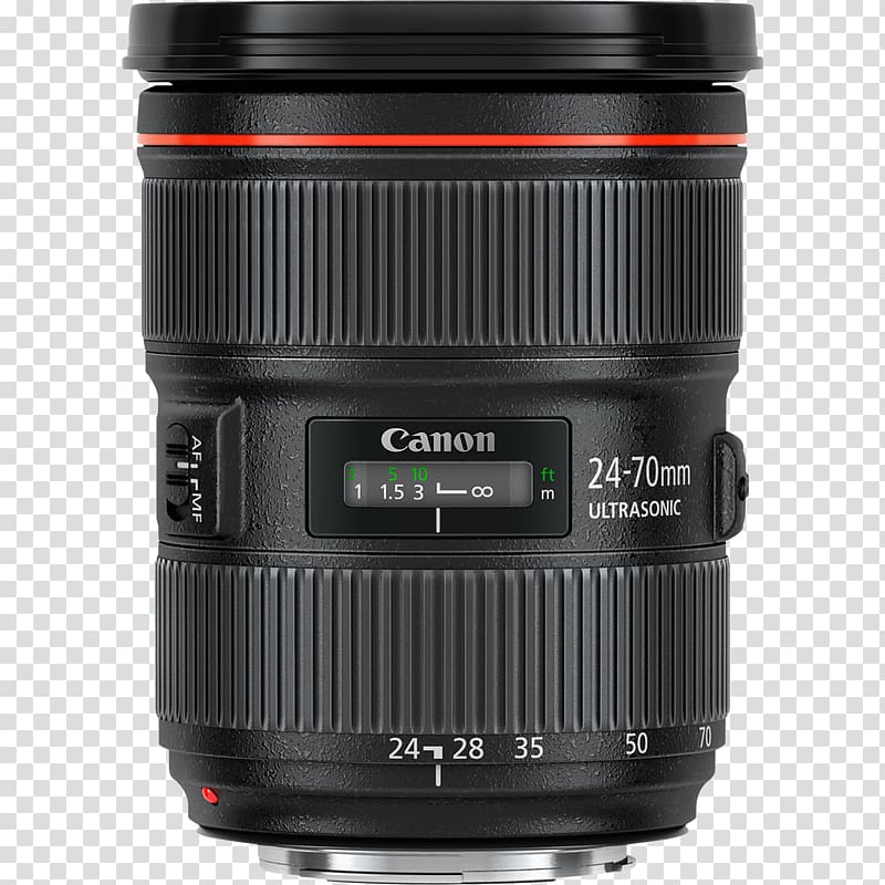 Canon EF lens mount Canon EF 24-70mm f/2.8L II USM Camera lens, camera lens transparent background PNG clipart