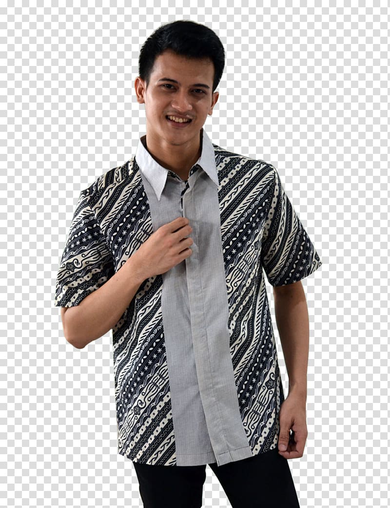 T-shirt Dress shirt Sleeve Shoulder Jacket, motif Batik transparent background PNG clipart