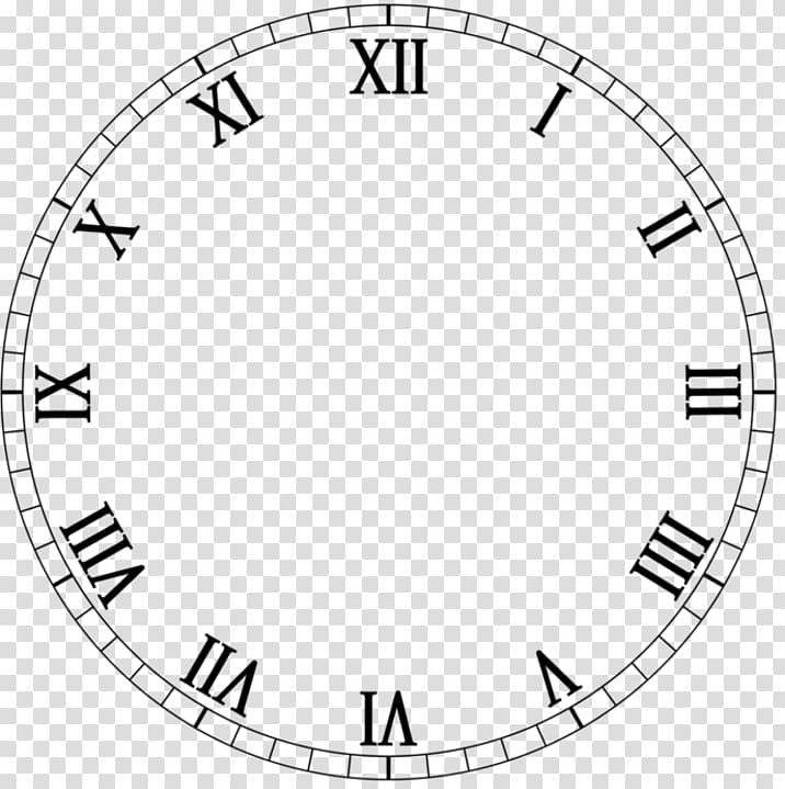 Clock face Roman numerals Number , along transparent background PNG clipart