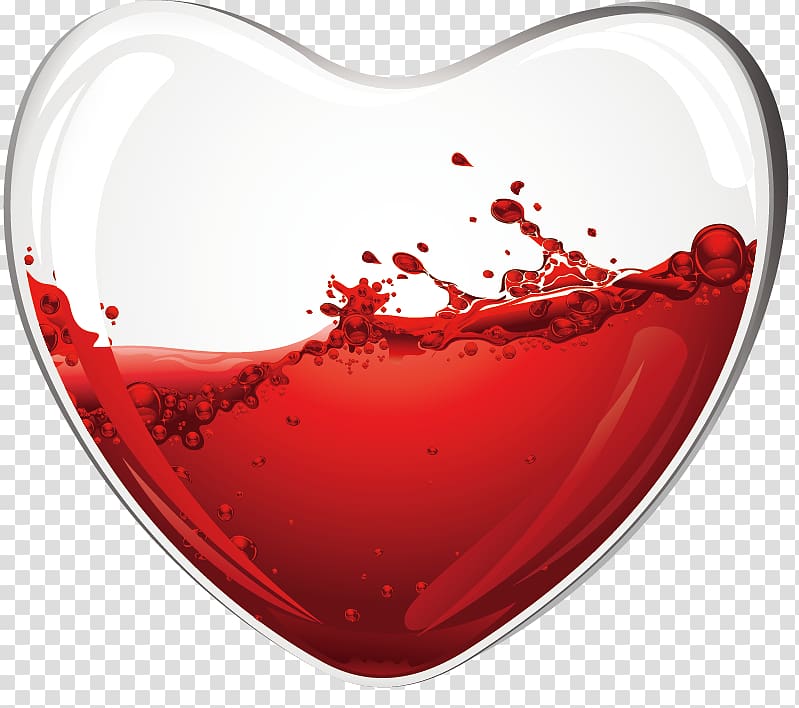 Wine glass Wine glass Heart Drink, Heart-shaped decorative material transparent background PNG clipart