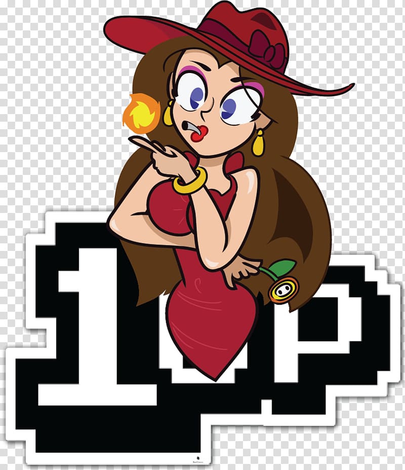 Tile-based video game Retrogaming 1UP.com, bad girl transparent background PNG clipart