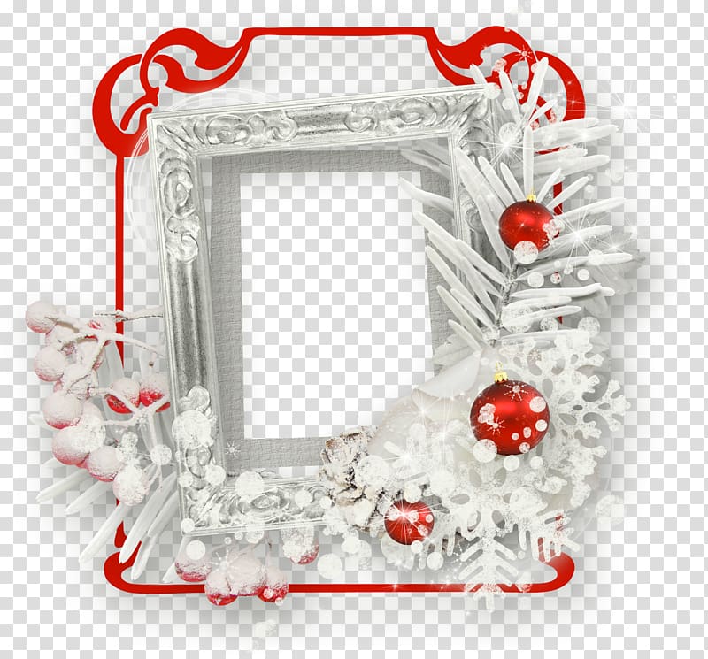 Frames Molding Branch, winter transparent background PNG clipart