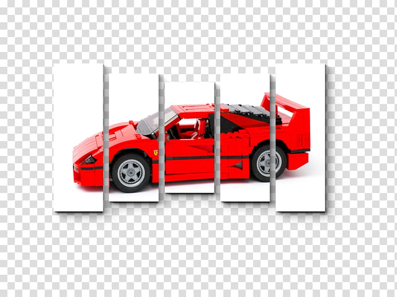 Model car Ferrari S.p.A. Ferrari F40, car transparent background PNG clipart