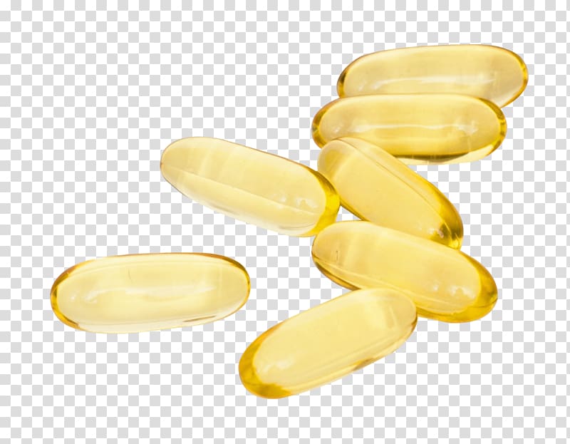 yellow jelly capsule lot, Cod liver oil Dietary supplement Capsule Fish oil, Pill Capsule transparent background PNG clipart