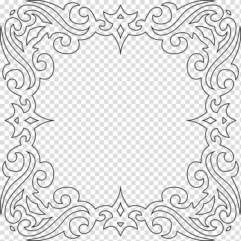 Borders and Frames Art , tribal frame transparent background PNG clipart