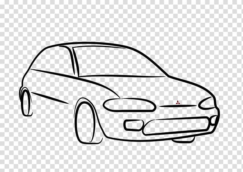 Car Mitsubishi Colt Drawing, car transparent background PNG clipart