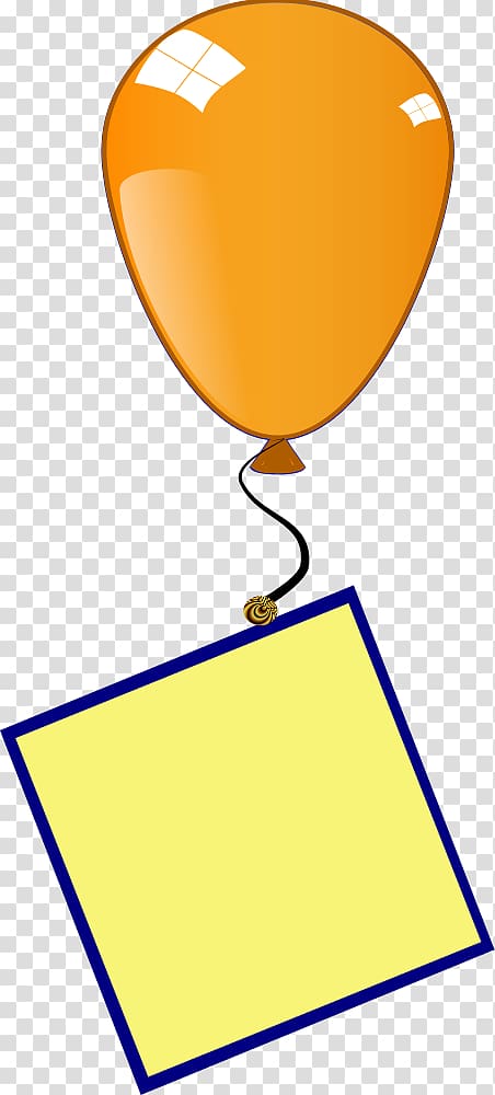 Balloon Birthday Frames , orange balloon transparent background PNG clipart