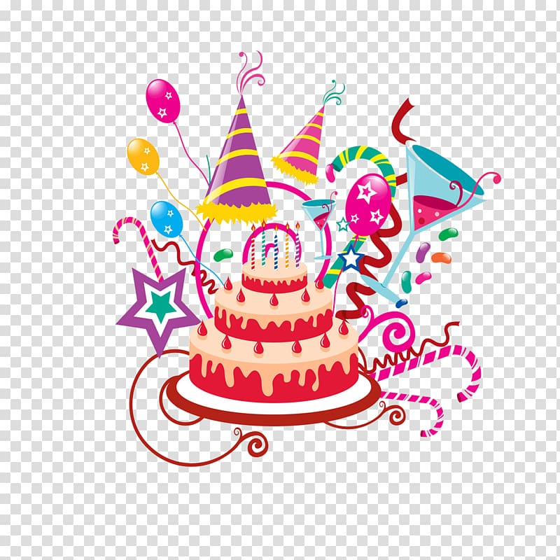 Birthday Cake transparent background PNG clipart
