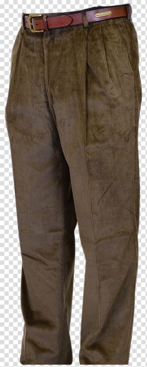 Jeans Corduroy Pleat Pants Khaki, men's trousers transparent background PNG clipart