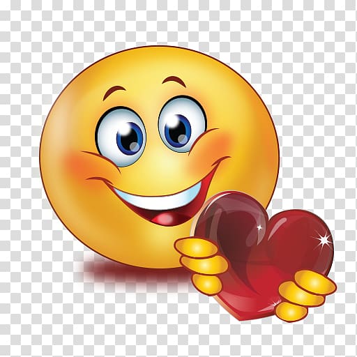 Emoticon Sticker Smiley Emoji Love, red Smiley transparent background PNG clipart