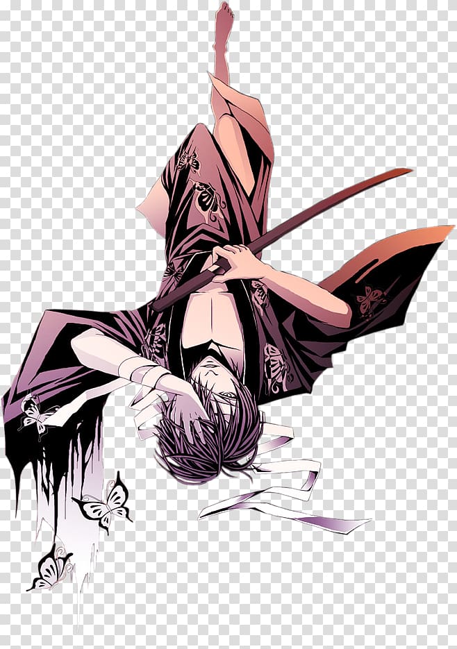 Shinsuke Takasugi Gintoki Sakata Gin Tama Anime Character, Anime transparent background PNG clipart