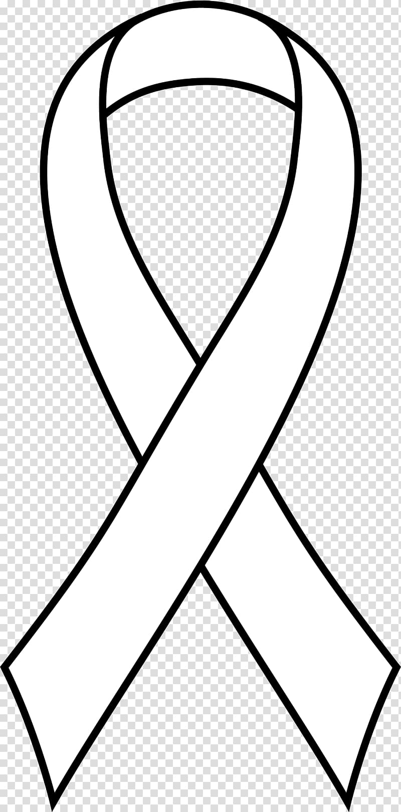 Printable Cancer Ribbon Outline