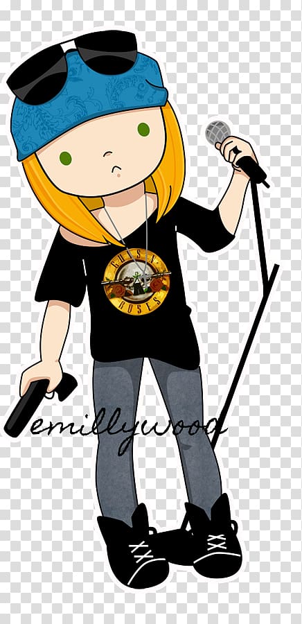 Guns N' Roses Animaatio Drawing Dessin animé, axl rose transparent background PNG clipart