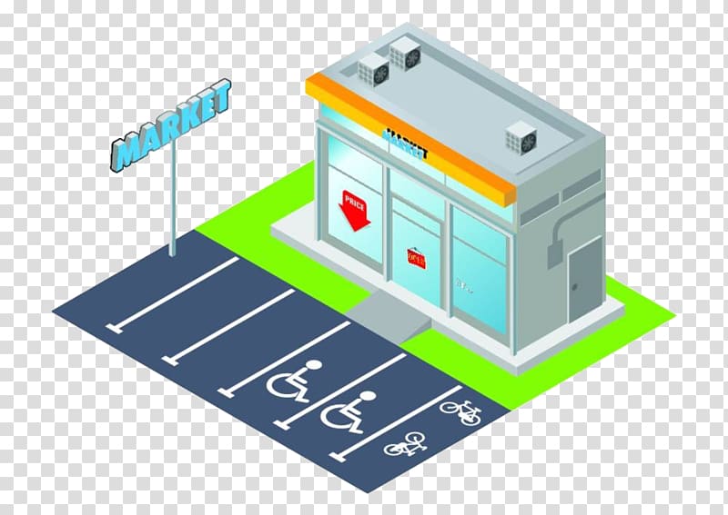 Isometric projection Building , Hand-painted three-dimensional building window transparent background PNG clipart