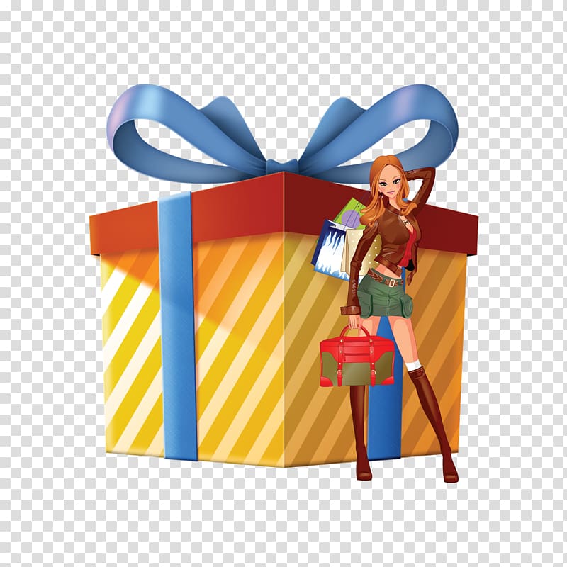 Fashion Gift Icon, Creative gift shopping transparent background PNG clipart