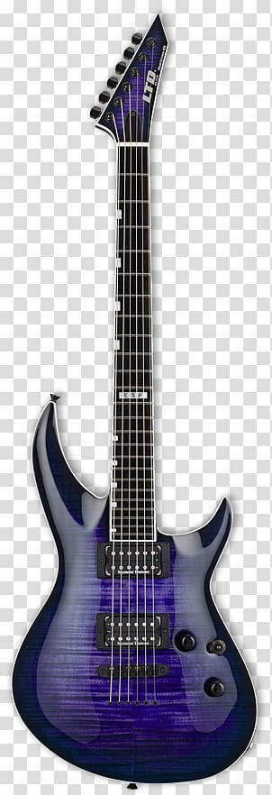 ESP Horizon FR-II Seven-string guitar ESP LTD EC-1000 Electric guitar ESP E-II Eclipse, electric guitar transparent background PNG clipart