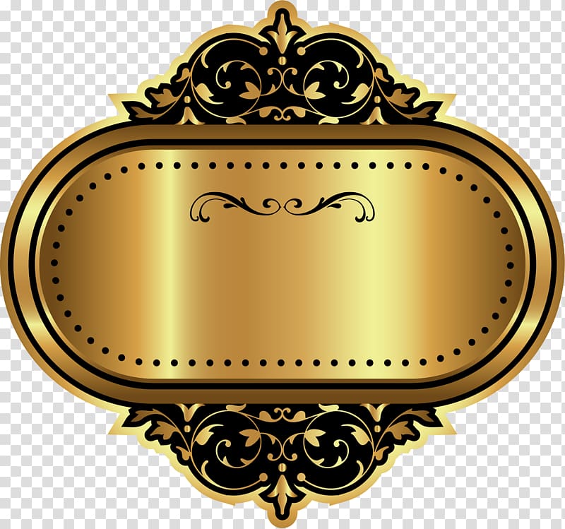 oval gold and black tray art illustration, Visual arts Drawing, Cartoon Golden Circle transparent background PNG clipart