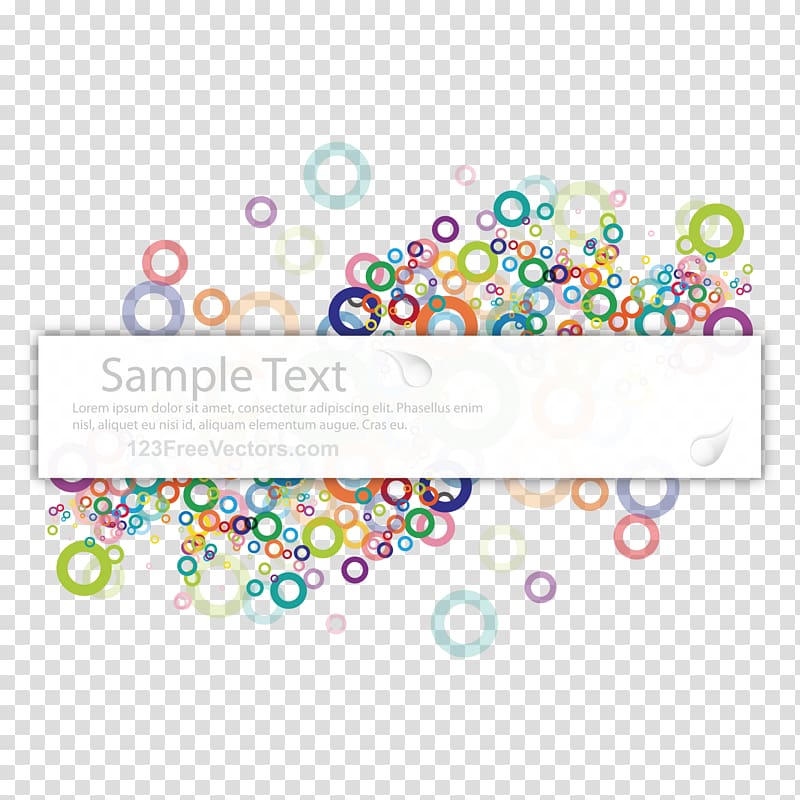 Banner Color Computer file, color circle decoration transparent background PNG clipart