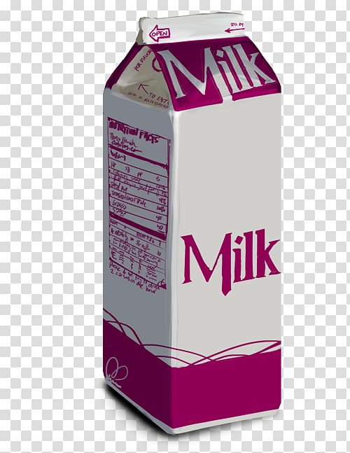 white and pink Milk carton, Cocktail Chocolate milk Cream Cow\'s milk, Milk carton transparent background PNG clipart