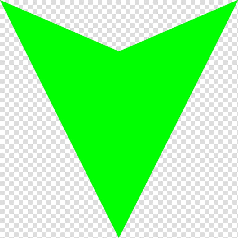 Area Triangle Green Pattern, Down Arrow transparent background PNG clipart