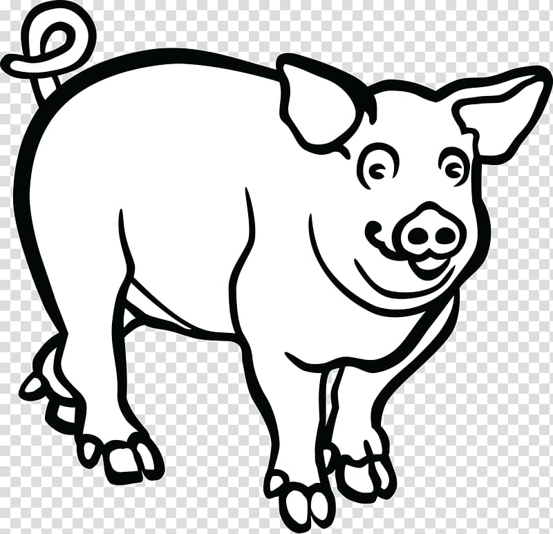 Wild boar Line art Drawing , pig transparent background PNG clipart
