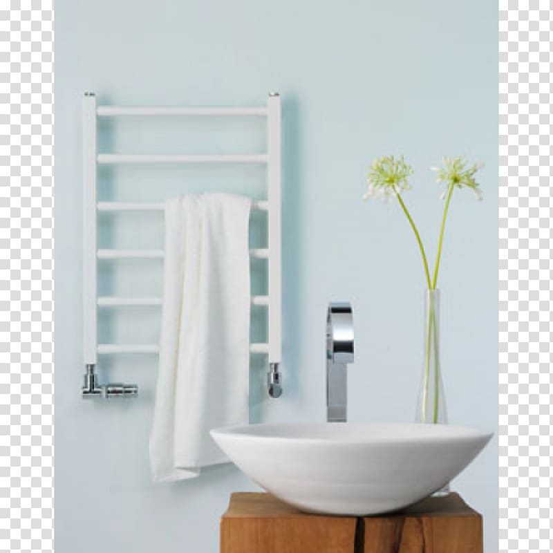 Heated towel rail Steel Bathroom White, Floor Towel Rack transparent background PNG clipart