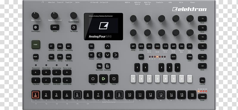 Elektron Analog synthesizer Sound Synthesizers Analog signal Music sequencer, others transparent background PNG clipart