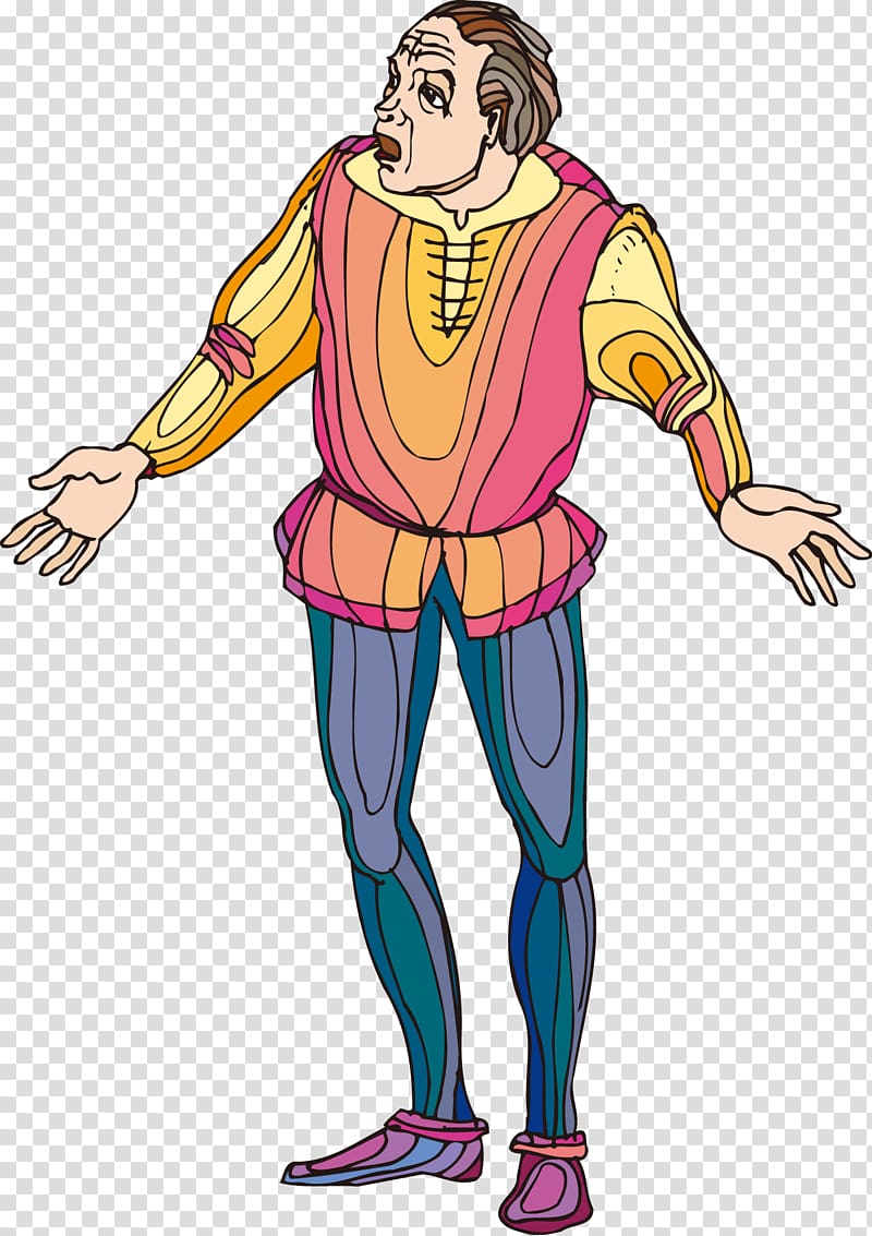 Romeo and Juliet The Merchant of Venice Cartoon, cartoon medieval warrior Uncle creative transparent background PNG clipart