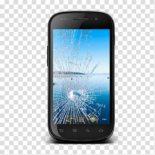 Amazing Broken Display Prank Feature phone Angry Joe Smartphone Android, smartphone transparent background PNG clipart