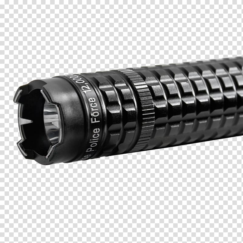 Electroshock weapon Flashlight Police Baton Military, flashlight transparent background PNG clipart