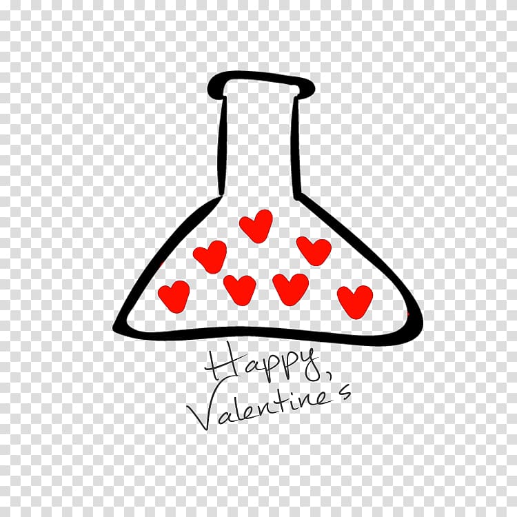 Happy Valentine's illustration, Love Potion For Valentine's Day transparent background PNG clipart