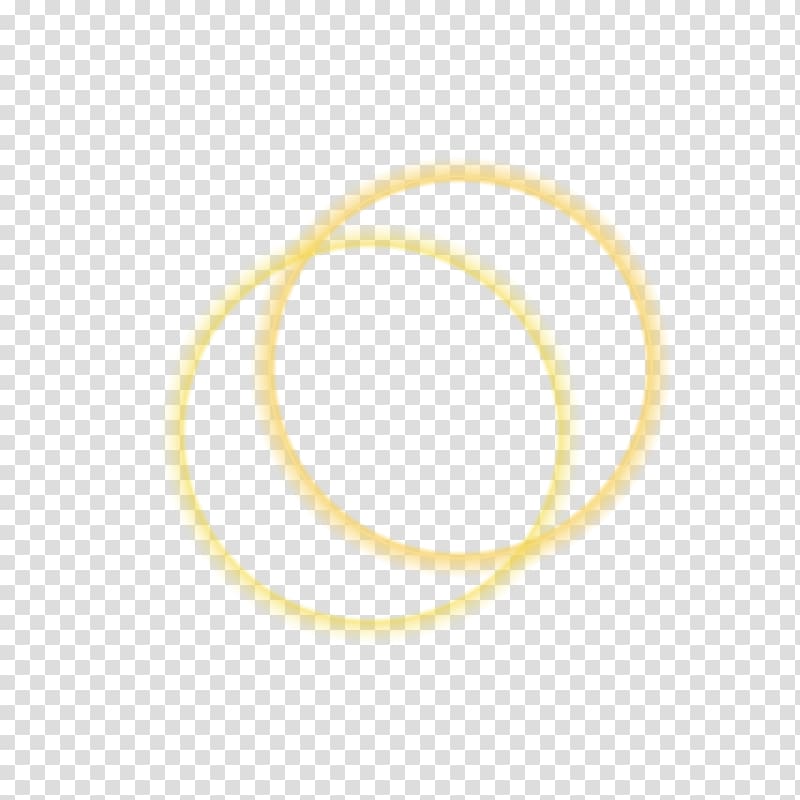 Yellow Material Circle Font, Two circles transparent background PNG clipart