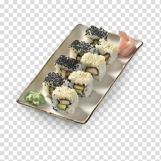 California roll Sushi Platter Side dish Recipe, Chicken Katsu transparent background PNG clipart