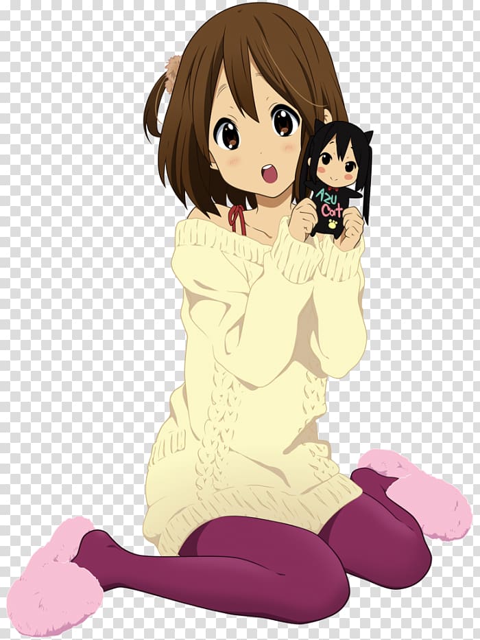 Yui Hirasawa K-On! Anime Ritsu Tainaka Tsumugi Kotobuki, Anime transparent background PNG clipart