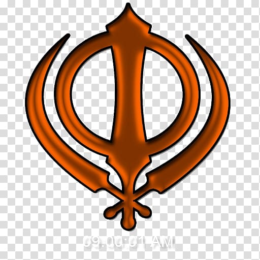 Khanda Sikhism Ik Onkar Symbol, Khanda transparent background PNG clipart