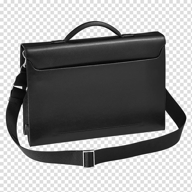 Briefcase Leather Handbag Montblanc Messenger Bags, mens mont blanc bracelet transparent background PNG clipart
